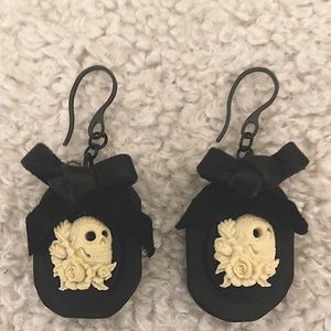 Handmade leather Halloween earrings!